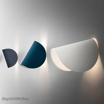 Modernă cu LED-uri Lampă de Perete Nordic Rotativă de Perete de Lumină personalitate creatoare noptiera dormitor living decorul camerei de artă tranșee de perete Corpuri de iluminat