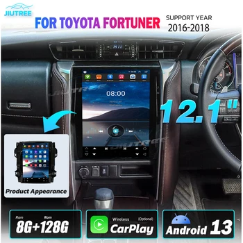 12.1 inch Android 13 Tesla Ecran Pentru TOYOTA Fortuner 2016 2017 2018-2023 Radio Auto Stereo Multimedia GPS Carplay Video Player