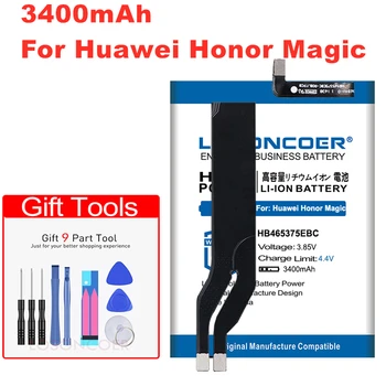 LOSONCOER 3400mAh HB465375EBC Acumulator Pentru Huawei Honor Magie, Onoare Magic Dual SIM, NTS-AL00 Baterie de Telefon Mobil