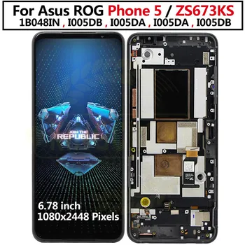 Pentru Asus ROG Telefon 5 ZS673KS Display LCD Touch Ecran Digitizor de Asamblare Pentru Asus ZS673KS 1B048IN,I005DB,I005DA,I005DA,I005DB