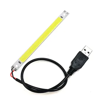 Dropshipping 3V 5V baghetă luminoasă LED COB Lampă 3.7 V Baterie USB Alimentat LED-uri Chip Decor Lumini Becuri de Semnal Roșu Albastru Verde Alb