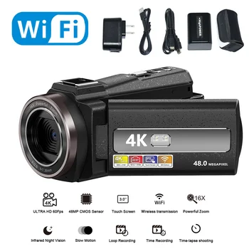 2022 Digital WIFI camera Video 4K, Full HD, 16MP Video DV Camera Video Digitala 270 de Grade de Rotație Ecran 16X Noapte Trage Zoom