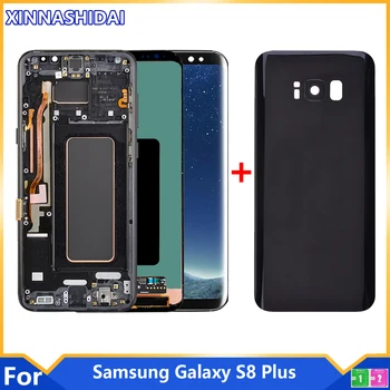 100% Testat TFT Ecran Pentru Samsung Galaxy S8 Plus G955 Display Touch Screen Digitizer Piese de Reparații Cu înlocuirea Cadrului