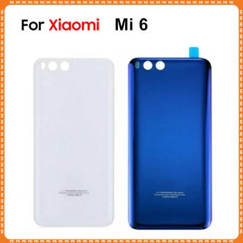 Mi6 Înapoi Locuințe Pentru Xiaomi Mi 6 Mi6 Baterie Capac Spate Usa Spate 3D Panou de Sticlă de Sticlă Baterie de Locuințe Caz Adeziv