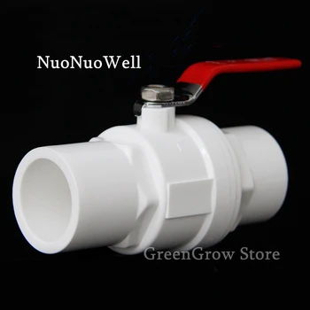 1 buc I. D 20~110mm PVC robinet cu Bilă Acvariu Conducta Supapa de Glob din Oțel Inoxidabil Mâner de Irigare Gradina Conector Conductă de Apă