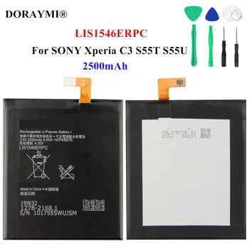 Original 2500mAh LIS1546ERPC de Înlocuire a Bateriei Pentru Sony Xperia C3 S55T S55U Baterii de Telefon+Instrumente