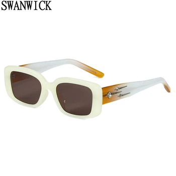 Swanwick polarizat ochelari de soare patrati pentru bărbați TR90 acetat de femei ochelari de soare uv400 stil coreean negru verde accesorii de vară