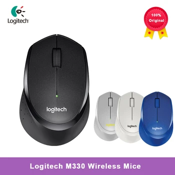 Logitech M330 Șoareci fără Fir Silent Mouse-ul cu 2.4 GHz USB 1000 DPI Mouse Optic pentru Biroul de Acasă, Folosind PC/Laptop Mouse Gamer