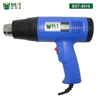 BST 8016 Portabile de mare Putere Lead-Free Film Suflare Pistol 1600w Reglabil Temperatură Constantă Display Digital Pistol de Aer Cald