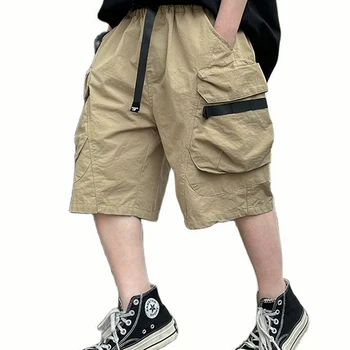 Baieti Pantaloni Culoare Solidă Scurt Băieți Stil Casual Copilul Pantaloni Adolescent Haine 6 8 10 12 14