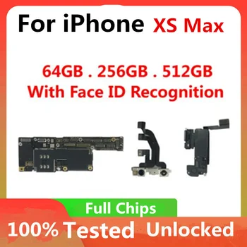 100% Testat de Bine Logica de Bord Pentru Iphone XS Max placi de baza Cu/Fara Fata ID Xsmax Placa de baza Gratuit iCloud IOS Sistem Placa