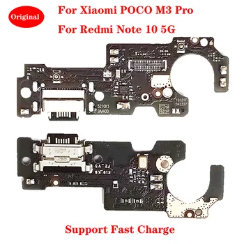 Original Incarcator USB Dock Port Conector de Microfon Bord Înlocuire Piese de Schimb Pentru Xiaomi POCO M3 Pro Redmi Nota 10 5G
