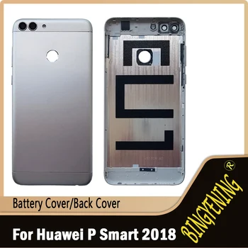 Pentru Huawei P Inteligente 2018 Capac Spate capac Baterie Usa Buton Lateral Spate de Metal de Locuințe Pentru Huawei Bucurați-vă de 7S Telefon