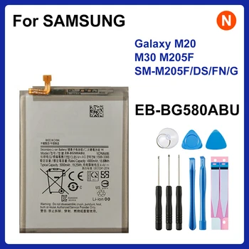 SAMSUNG Orginal EB-BG580ABU 5000mAh Baterie de schimb Pentru SAMSUNG Galaxy M20 M30 M205F SM-M205F/DS/FN/G Baterii+Instrumente