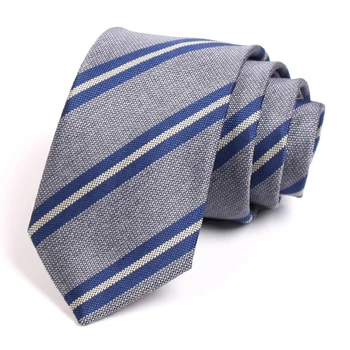 De înaltă Calitate, cu Dungi Gri 7CM Cravată Pentru Bărbați Moda Formale de Lucru cu Cravata Domn Costum de Afaceri Cu o Cutie-Cadou