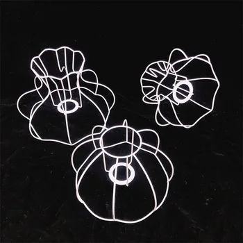 Tradițional E27 abajur cadru de fier 9 12 în DIY manual de flori palatul lampă de masă pătrat rotund hardware-cadru de fier accesorii