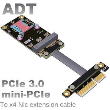Personalizate PCIe x4 cablu de extensie de transfer mini PCIe placa de retea wireless mpcie cablu plat ADT fabrica de vânzări directe