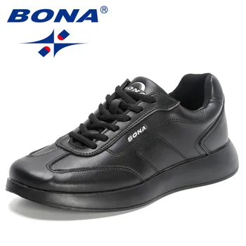 BONA 2023 Noi Designeri de Înaltă Calitate Clasic Casual Mocasini Barbati Pantofi de Moda de Conducere Confortabil Pantofi de Piele de Om Încălțăminte