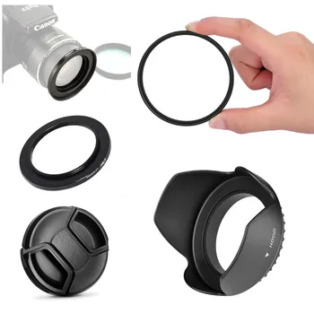 Filtru UV & Lens hood Capac Inel Adaptor Pentru Canon Powershot SX410 SX500 is SX510 HS Camera