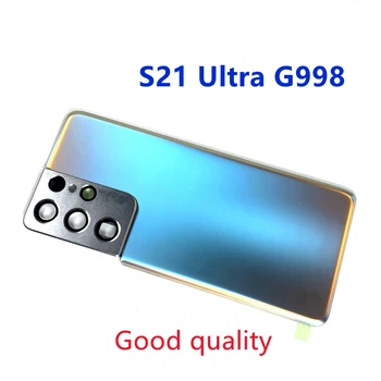 Pentru SAMSUNG Galaxy S21 Ultra G998 G998B G998F G998U Spate Capac Baterie Usa de Protecție S21Ultra Carcasa Spate Capac de Sticlă Cazul