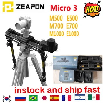 ZEAPON Micro 3 E500, E700 E1000 M500 M700 M1000 Motorizat, Slider aparat de Fotografiat DSLR Video Dublu Distanța Portabil Slider PS-E1 PD-E1