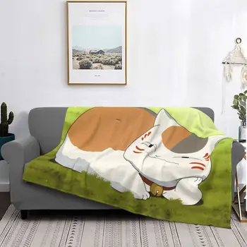 Natsume Yuujinch Fleece Pături Madara Cat Amine Pături pentru Pat Masina Pat Moale Covor