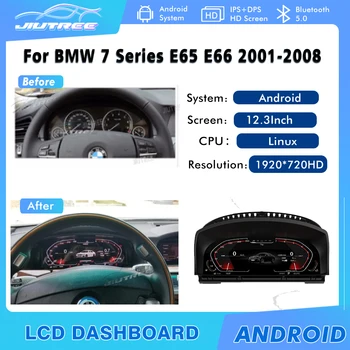 12.3 Inch Pentru BMW Seria 7 E65 E66 200-2008 CCC sistem mai Recente Auto Originale Digitale Cluster Instrument LCD Speedmeters tabloul de Bord