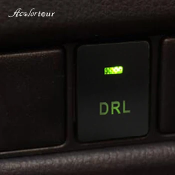 Pentru Mitsubishi Outlander 3 2014 2019 Xpander Mirage Auto 12V LED-ul Verde de Ceață Față Lumina DRL Reflectoarelor Comutator Cablu Accesorii