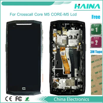 Cadru Pentru Crosscall Core M5 Display LCD Si Touch Screen Digitizer Înlocuirea Ansamblului Accesorii pentru Telefoane Mobile Cu Instrumente