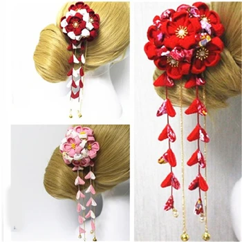 1buc Nou Stil Japonez Moț de Păr Decor Cosplay Accesorii de Par Clip pentru Hanfu Kimono pentru Femei Fata de Ac de păr Cadouri