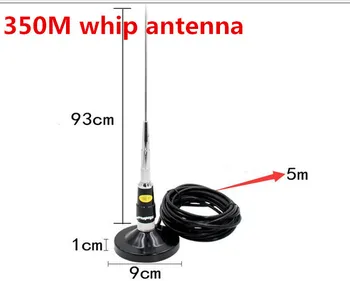 UHF 350M mobile radio antena high gain vehicul de radio portabil pliabil magnet montare antena 5.5 dBi