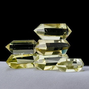Vindecare De Cristal Natural Punct De Glonț În Formă De Citrin Hexagonale Pilon Reiki Galben Cristal Mineral Specimen De Energie Piatră Prețioasă Decor