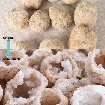 1 BUC Naturale Geode de Cuarț Piatră de Agat Specimen Mari de Minereu Original Alb Agat Cristal Mineral Predare Meserii Decor Acasă Fengshui