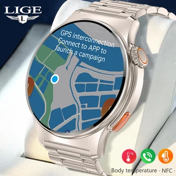 2023 GPS de Urmărire ECG PPG Ceas Inteligent NFC Asistent Voce de monitorizare a Presiunii Tracker de Fitness Ceasuri Bărbați Femei Smartwatch Pentru Bărbați
