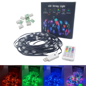 Dreamcolor USB LED String Lumina BT Muzica APP WS2812B Ghirlanda de Lumini de Basm de Craciun Petrecere de Ziua Decor rezistent la apa
