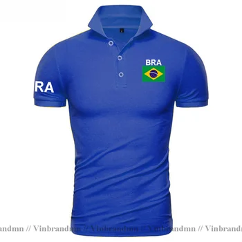 Brazilia tricouri polo barbati maneca scurta alb mărci tipărite pentru țară 2023 bumbac națiune echipa pavilion nou brasil SUTIEN Brazilian săli de sport