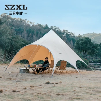 XK Supradimensionate în aer liber, Fluture Baldachin Cort de Camping Camping Ploaie Deasă și Soarele de Protecție Parasolar