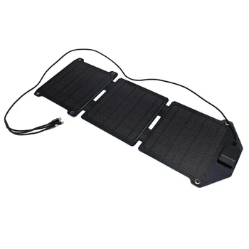 15W Solare Pliere Sac USB 5V Ultra-Subțire Solar în aer liber, Drumeții, Pescuit Mobil Telefon Mobil Încărcător de Putere Panou Solar