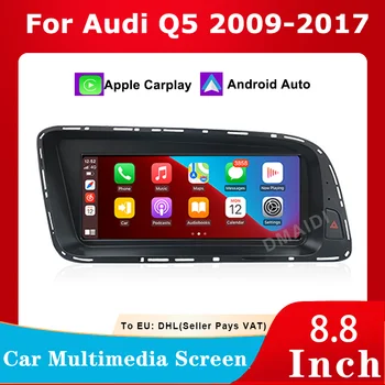 Multimedia auto 8.8 inch Wireless Apple CarPlay, Android Auto Unitate Cap Video Atingeți Ecranul aparatului Foto pentru Audi Q5 2009-2017 LHD