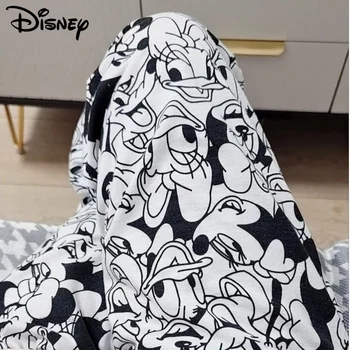 Disney Donald Duck Pantaloni De Pijama Pentru Femei Anime Kawaii Imprimare Haine De Acasă Pantaloni Y2k Liber Casual Bumbac Body Sleepwear