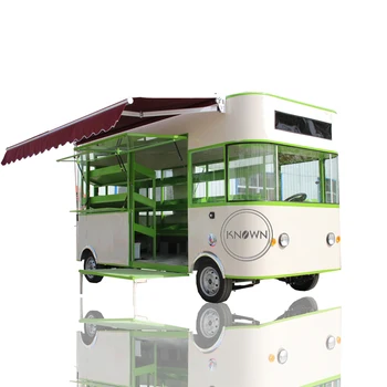 4 Jante Electric Camion De Alimente Mobilă De Bucătărie Cafea Catering Cosul De Culoare Verde Vending Mașină Ceai Cu Bule De Inghetata Chioșc De Vânzare