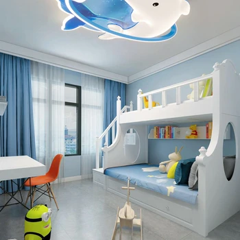 Camera copiilor Lumină Băieți și Fete Camera Dormitor de Iluminat Creative Desene animate de Protecție a Ochilor Balenei Lumina LED Lumina Plafon