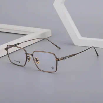 Rame ochelari de vedere Sunt Frumos Titan Pur Material de Moda de Mare Fata de Femei și de Bărbați Ochelari Full Frame 5306