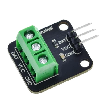 100CM Senzor Digital de Cablu din Oțel Inoxidabil Sonda Adaptor Terminal Accesoriu DS18B20 Modul de Senzor de Temperatura rezistent la apa