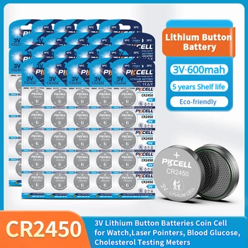 3V CR2450 Baterii cu Litiu CR 2450 DL2050 BR2450 LM2450 KCR5029 5029LC Pentru Control de la Distanță Ceas de Jucărie Lumină LED-uri Buton de Celule Monede