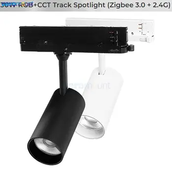 MiBoxer TS5-30W-ZR TS5-30B-ZR 30W RGB+CCT Urmări lumina Reflectoarelor (Zigbee 3.0 + 2,4 G) Smart WiFi Tuya APP Voce RF Control de la Distanță