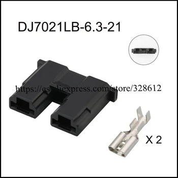 100set DJ7021LB-6.3-21 mașină de sârmă Impermeabil de sex feminin cablu conector 2 pini auto priza Include terminalul de etanșare