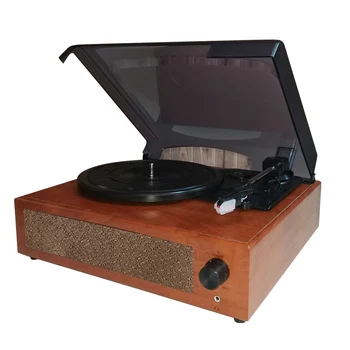 Difuzor portabil retro fonograf gramophone record de vinil player Classic platan de redare Built-in difuzoare Stereo 33/45/78RPM