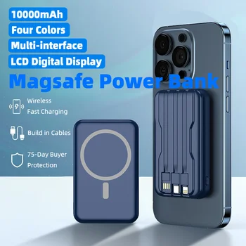 Magsafe power bank Macsafe Powerbank Cu Încărcare Rapidă Magnetic Wireless Încărcător Extern Auxiliar Acumulator de Schimb Pentru Samsung