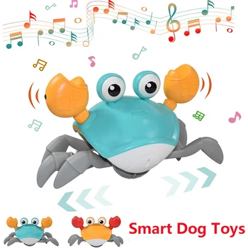 Jucării pentru Câini Interactive Electric Câini Jucării de Inducție Scape de Crab Reîncărcabilă Amuzant Joc Pentru animale de Companie Cățeluș